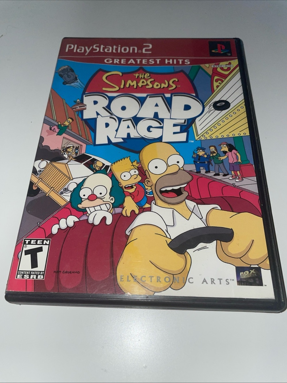 THE SIMPSON'S ROAD RAGE PLAYSTATION 2 PS2 PLAY STATION GAME Case Complete